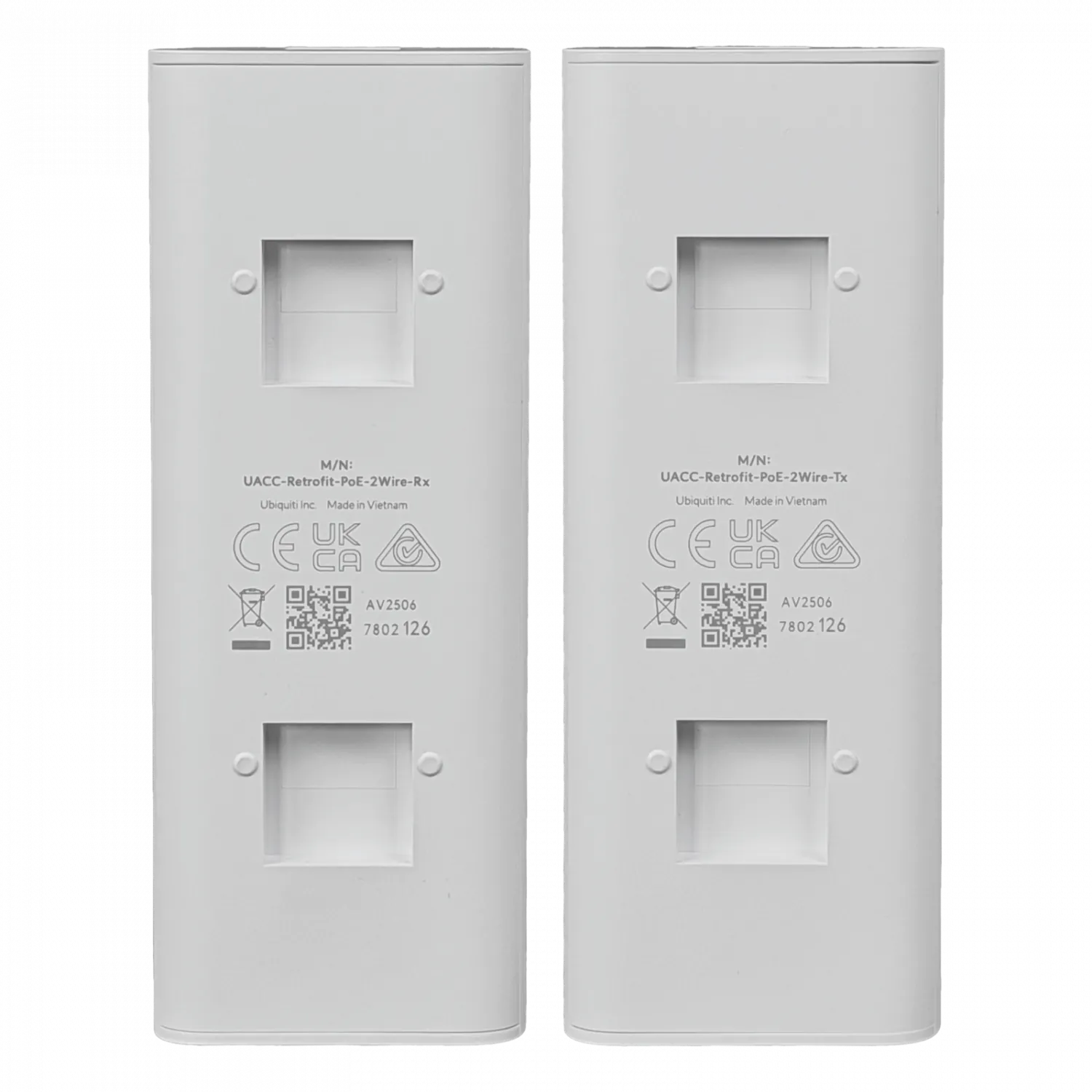 UBIQUITI Par de Extensores PoE++ - 2-BNC 2-RJ45 2 Terminal 8