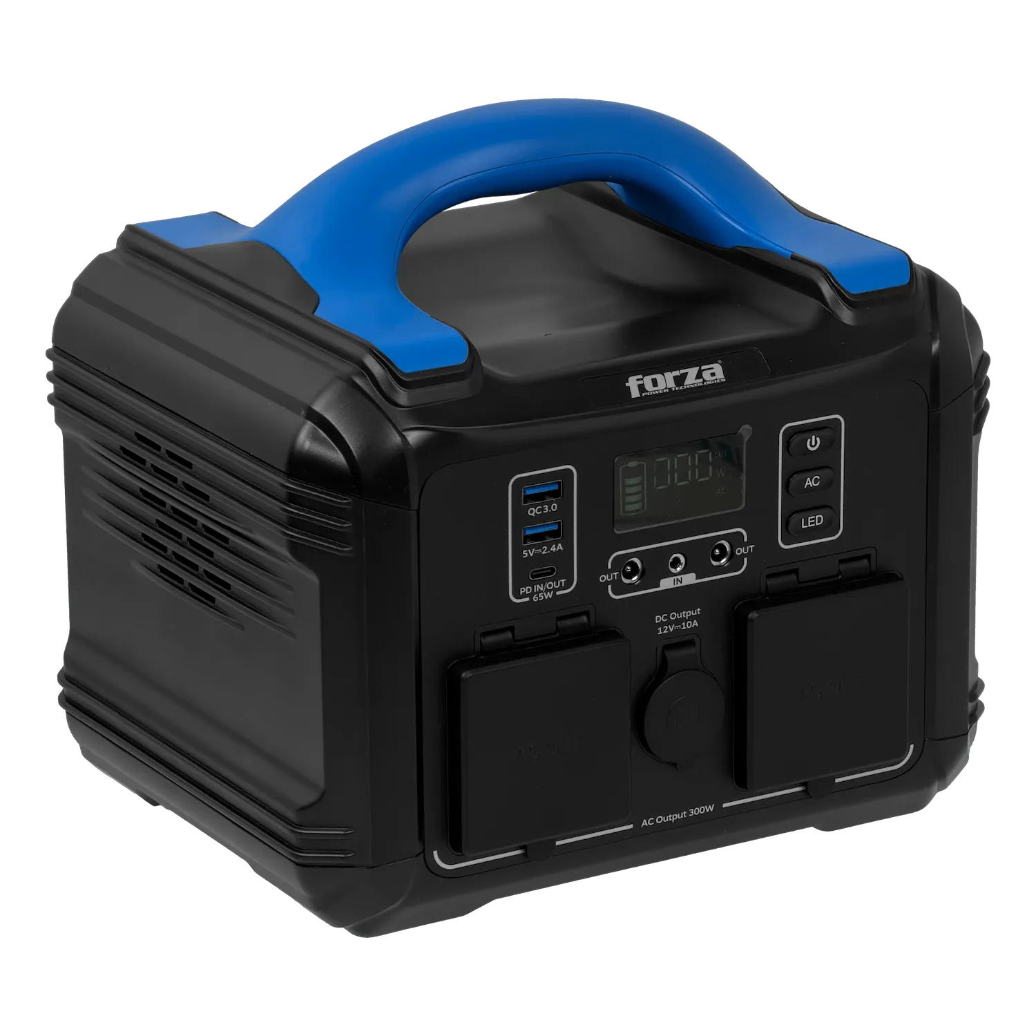 FORZA 300W Bateria Litio LMFP 236Wh Portatil inversor OndaPura MPPT 3