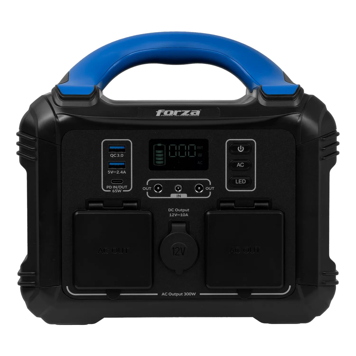 FORZA 300W Bateria Litio LMFP 236Wh Portatil inversor OndaPura MPPT 5