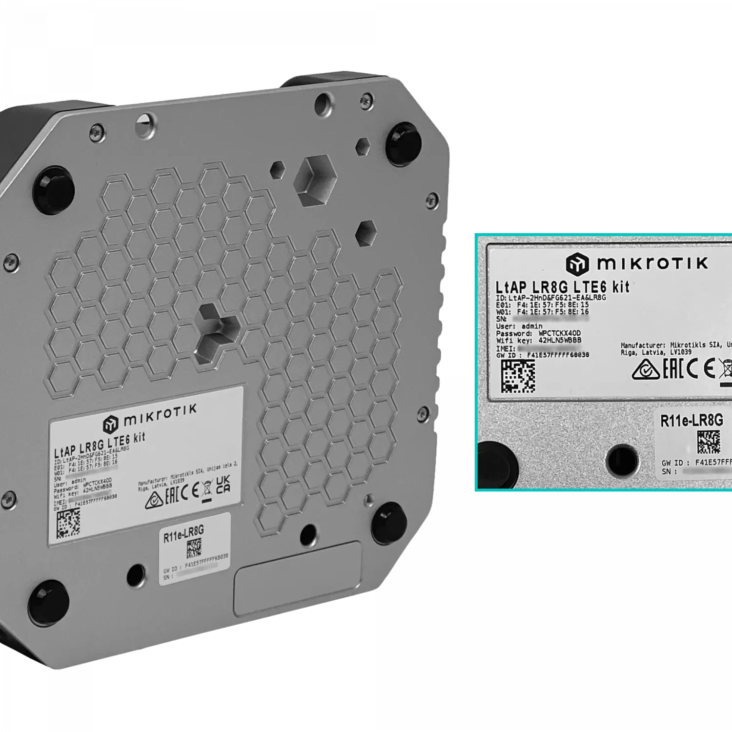 MIKROTIK R8+LTE6 3 Sim GPS WiFi-2,4GHz 2x2-2,5dBi 1-1000 RouterOS-L4 8