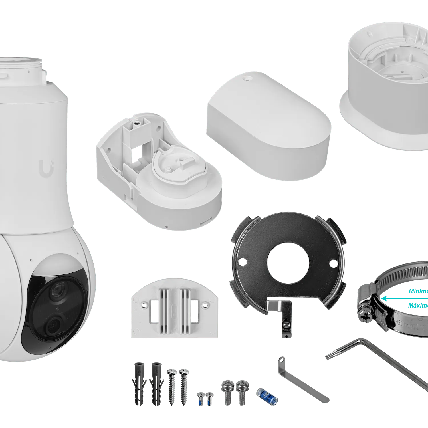 UI Blanco PTZ 8MP AI IR30 100/350º 1-100 10x Audio/Mic reqPoE+ 7