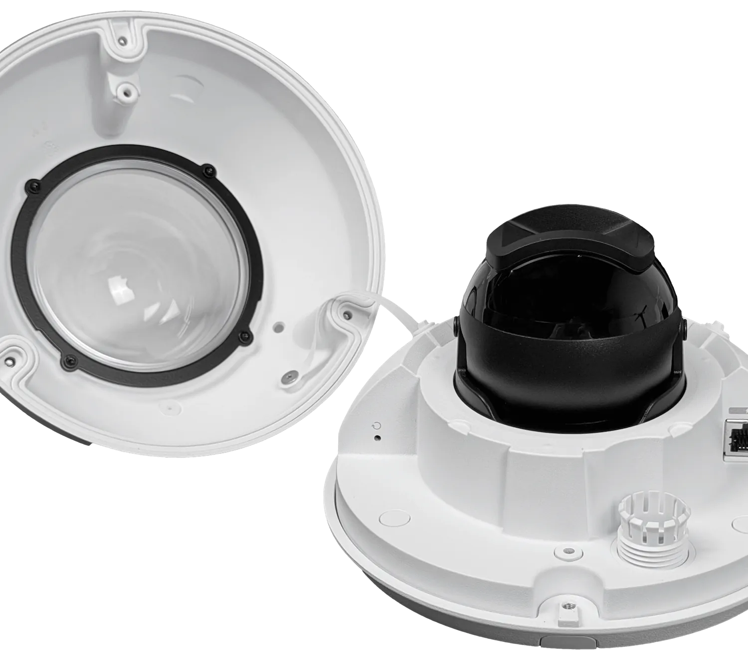 UI Blanco Domo 8MP AI 1-100 IK10 IP66 110º IR30 CamaraIP Mic req-PoE 4