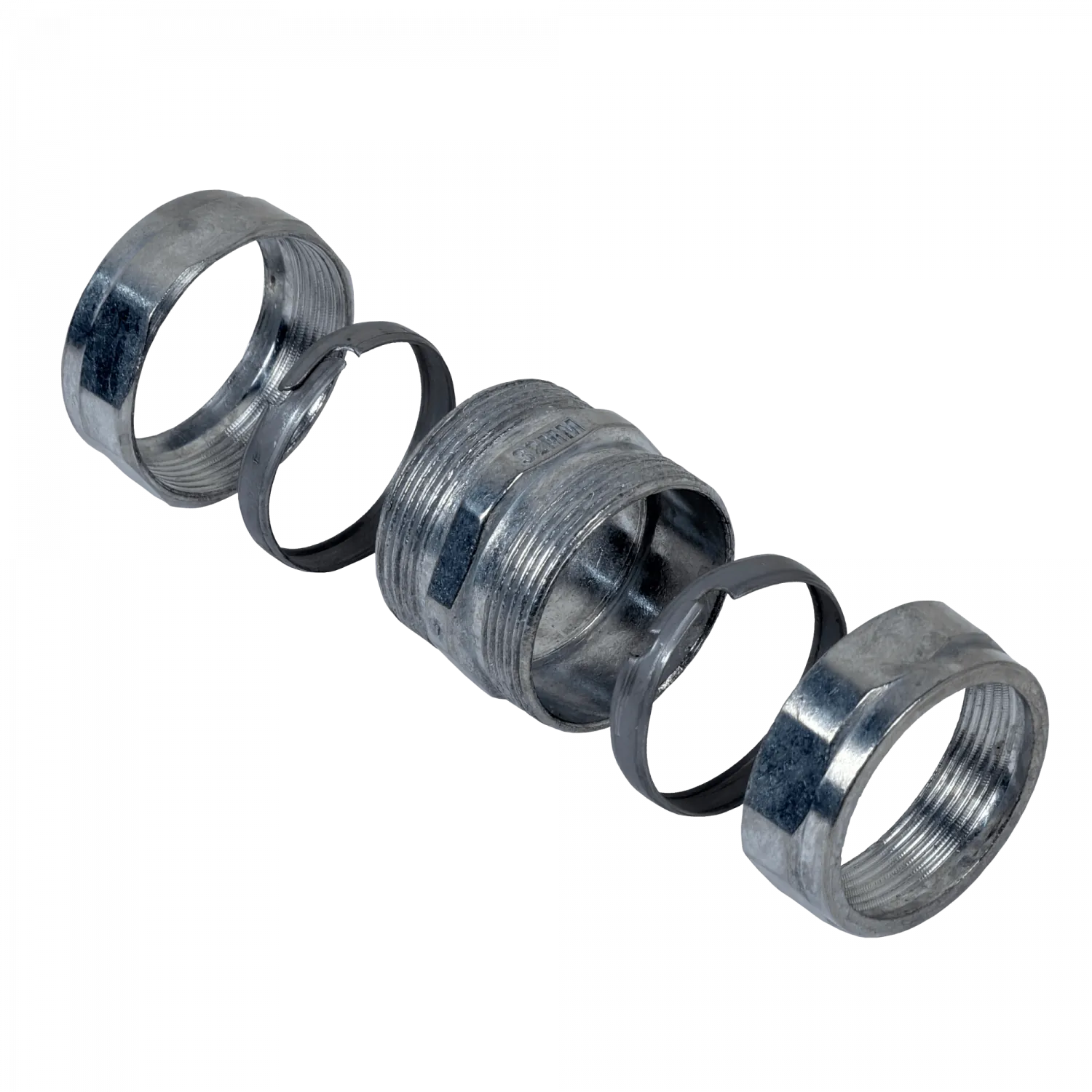 Copla de Compresion Acero Galvanizado para Conduit EMT 32,0mm 32mm 3