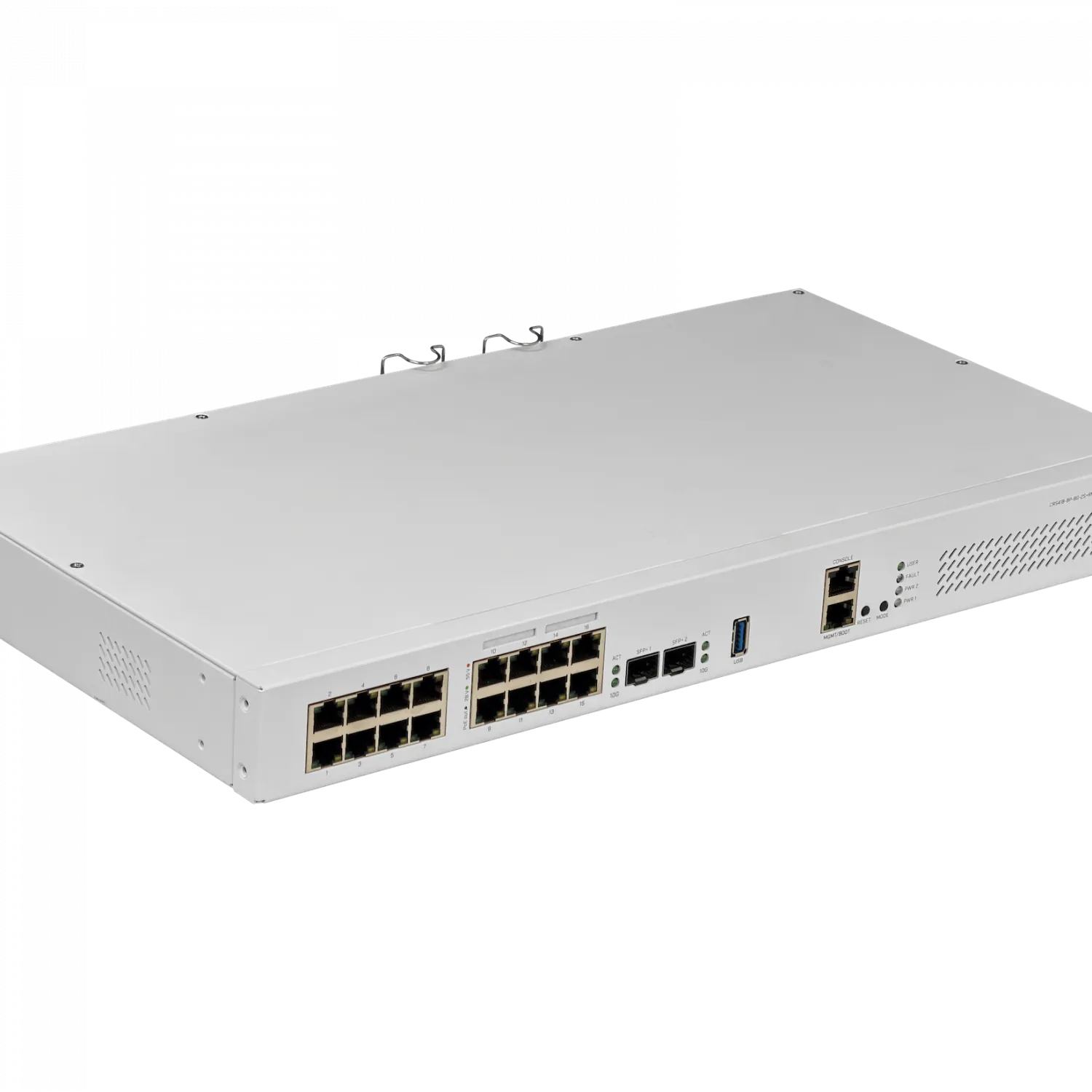 MIKROTIK 17-1000(8-PoE+) 2-SFP+ USB L2/L3 Rack 2-220VAC Switch 1