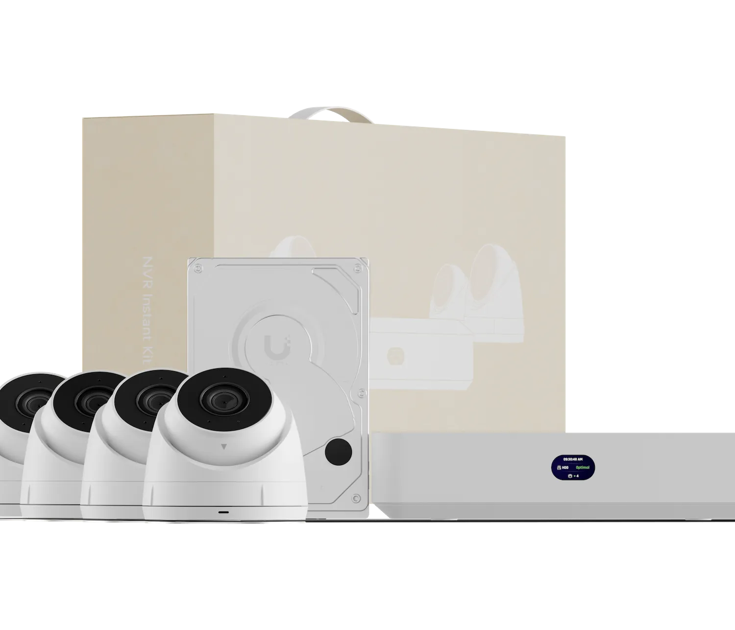 UI Kit 1-UNVR-INSTANT + 4-UVC-G5-TURRET-ULTRA Disco 1TB Protect Access 3