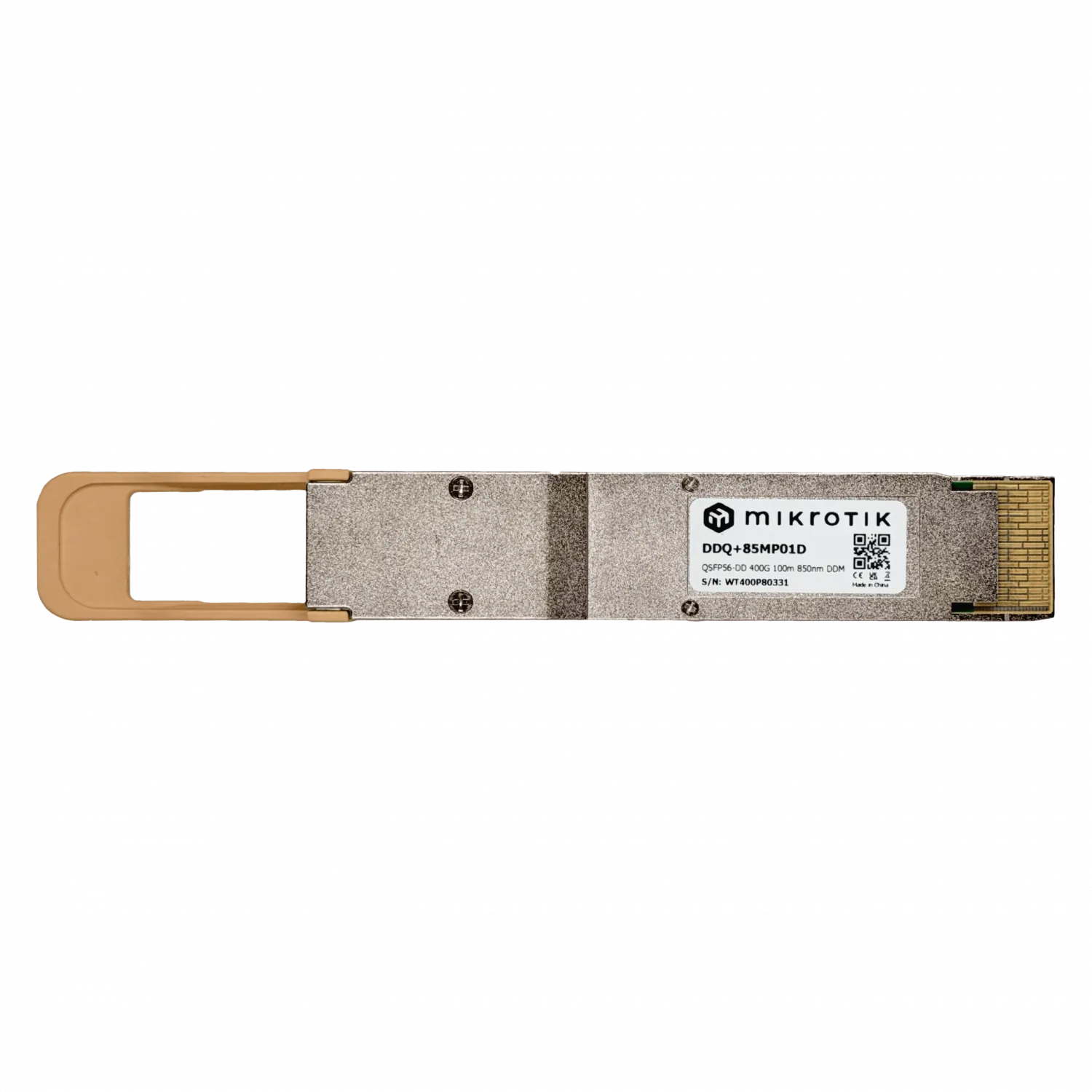 Modulo Optico Mikrotik DDQ+85MP01D QSFP-DD 400G 850nm MPO 100m DDM 3