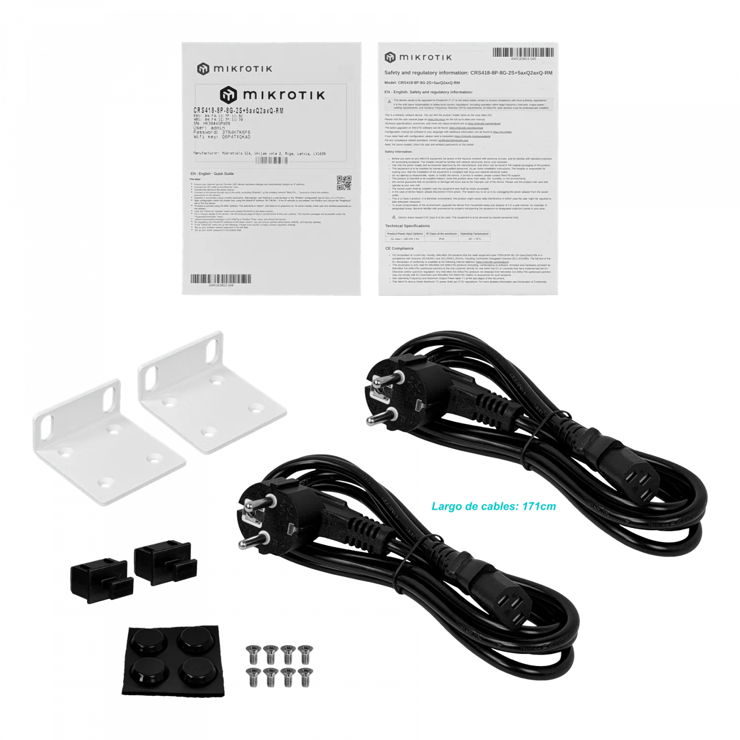 MIKROTIK WiFi6 17-1000(8-PoE+) 150W 2-SFP+ 5/2,4GHz USB L2 2-220VAC 2