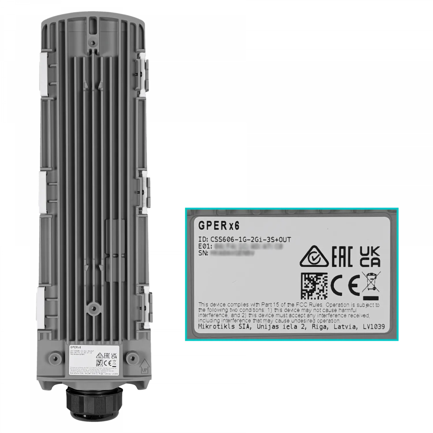 MIKROTIK 1-1000-in 2-1000-out 3-SFP+ in-12-57Vdc Out-12-57Vdc Switch 2