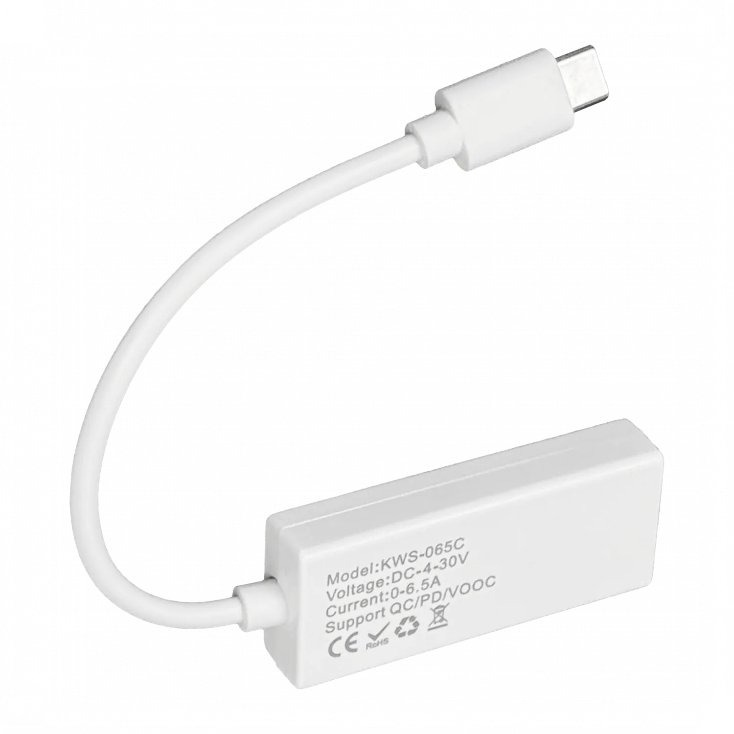 Tester Digital USB-C 4-30VDC 0-6,5Amper 0-195Wats 4