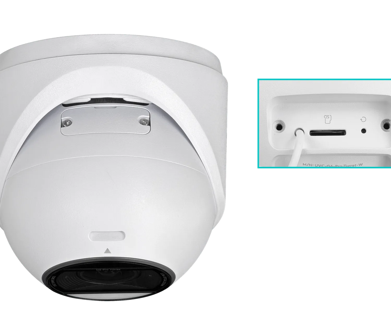 UI Blanco MiniDomo 8MP AI 2,36x 1-1000 IP66 IK04 CamaraIP IR40 reqPoE+ 3