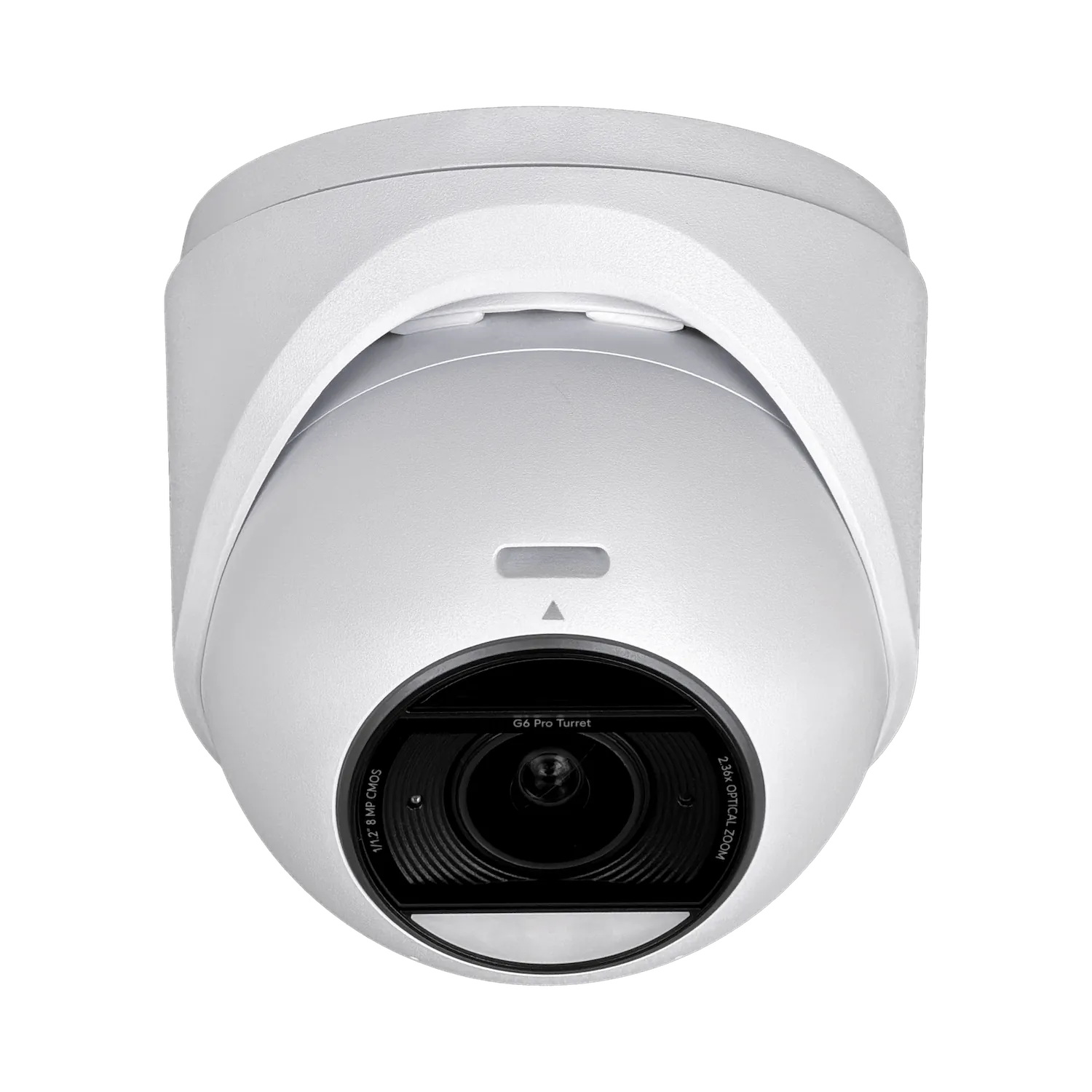 UI Blanco MiniDomo 8MP AI 2,36x 1-1000 IP66 IK04 CamaraIP IR40 reqPoE+ 4