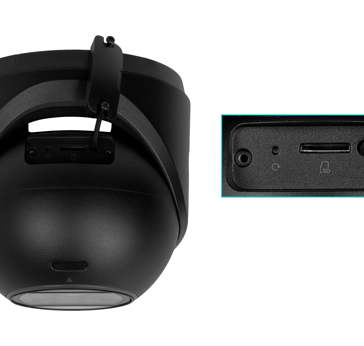 UI Negro MiniDomo 8MP AI 2,36x 1-1000 IP66 IK04 CamaraIP IR40 req-PoE+ 7