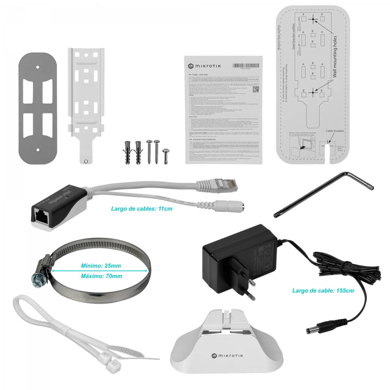 MIKROTIK LTE6 3G/LTE 1 Sim 2-1000 2,4/5GHz U.FL 2x2-2,5dBi L4 10
