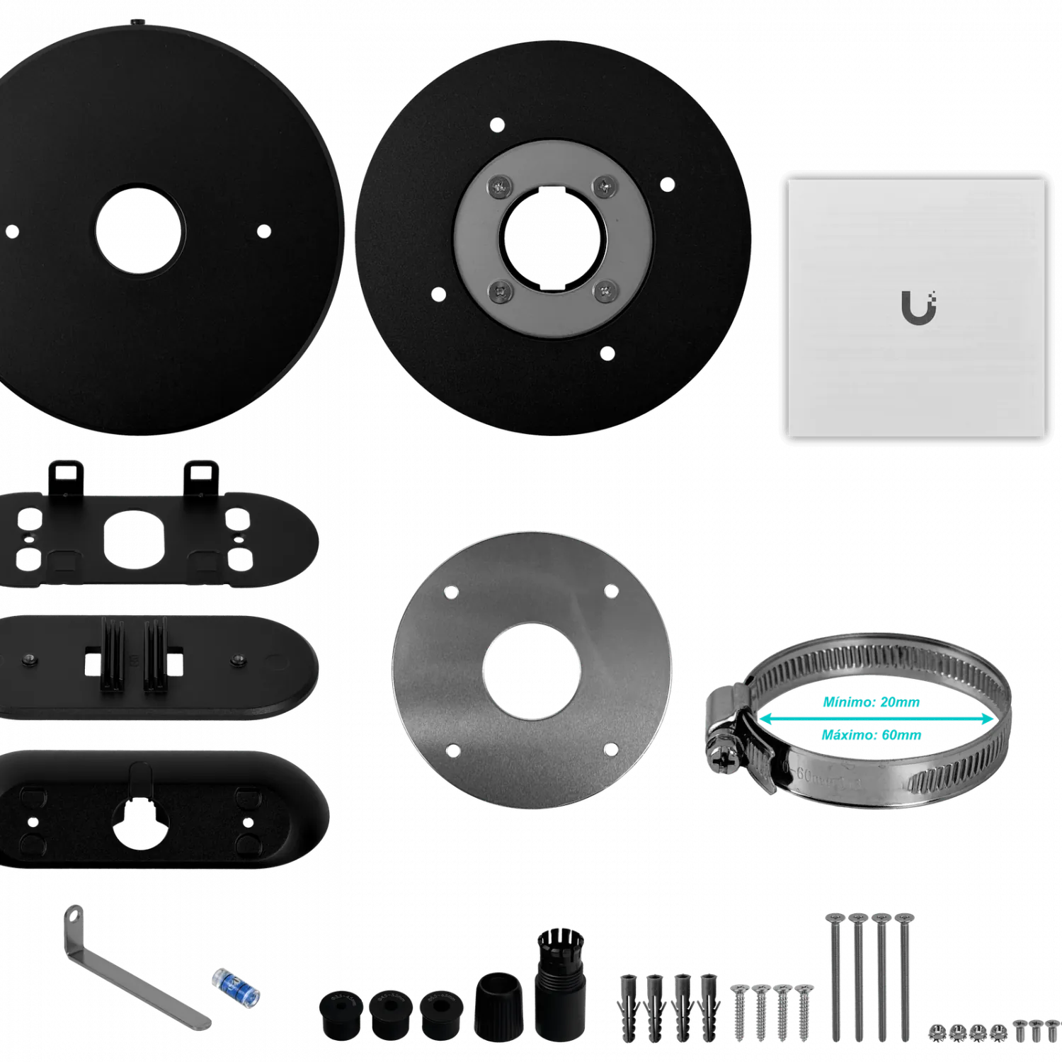 UI Negro 180º 2x8MP IR20m 1-100 IP66 IK08 CamaraIP Int/Ext Req-U-POE+ 7