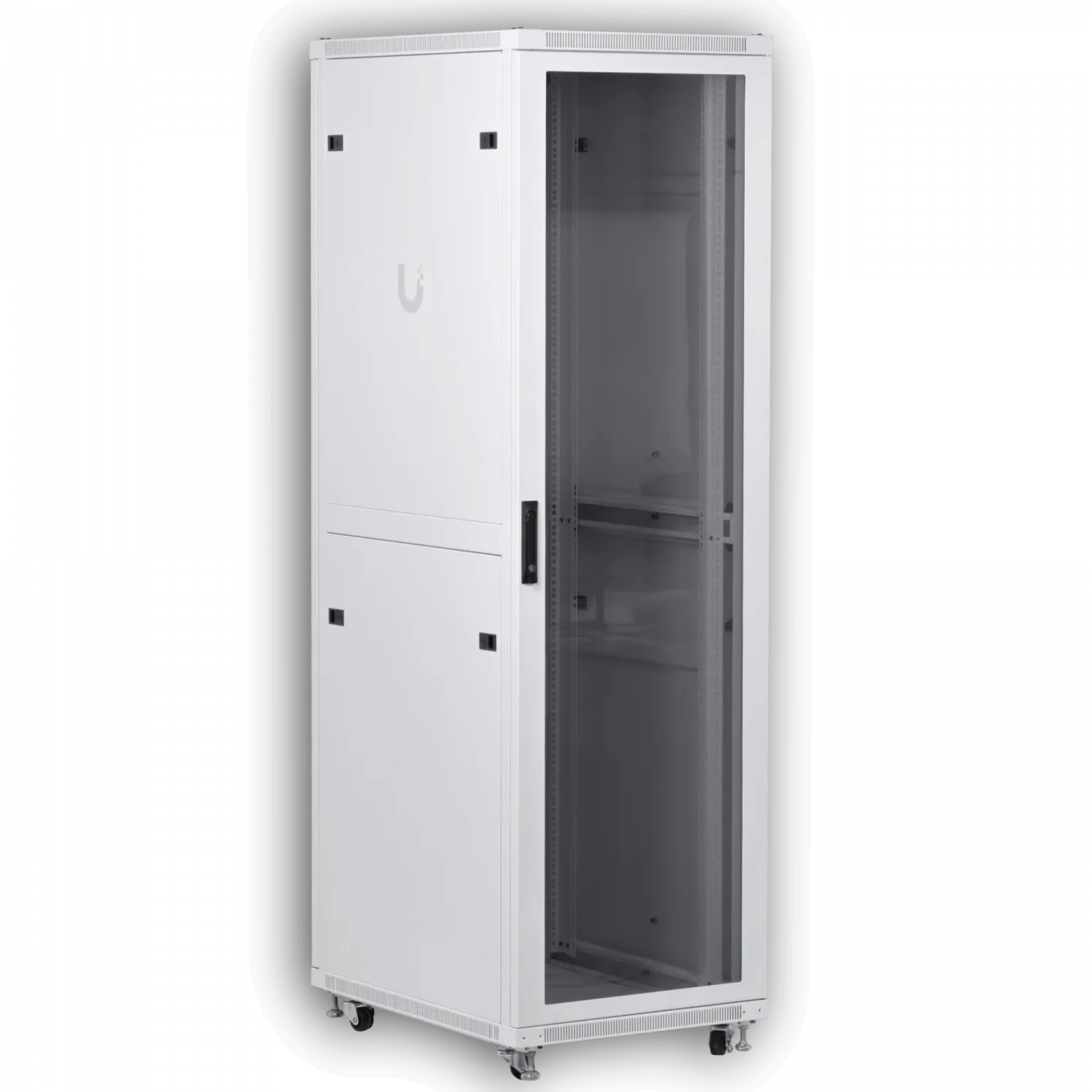 UBIQUITI Vidrio 42U 800mm 80cm Fondo Rack Blanco Ventilador 3