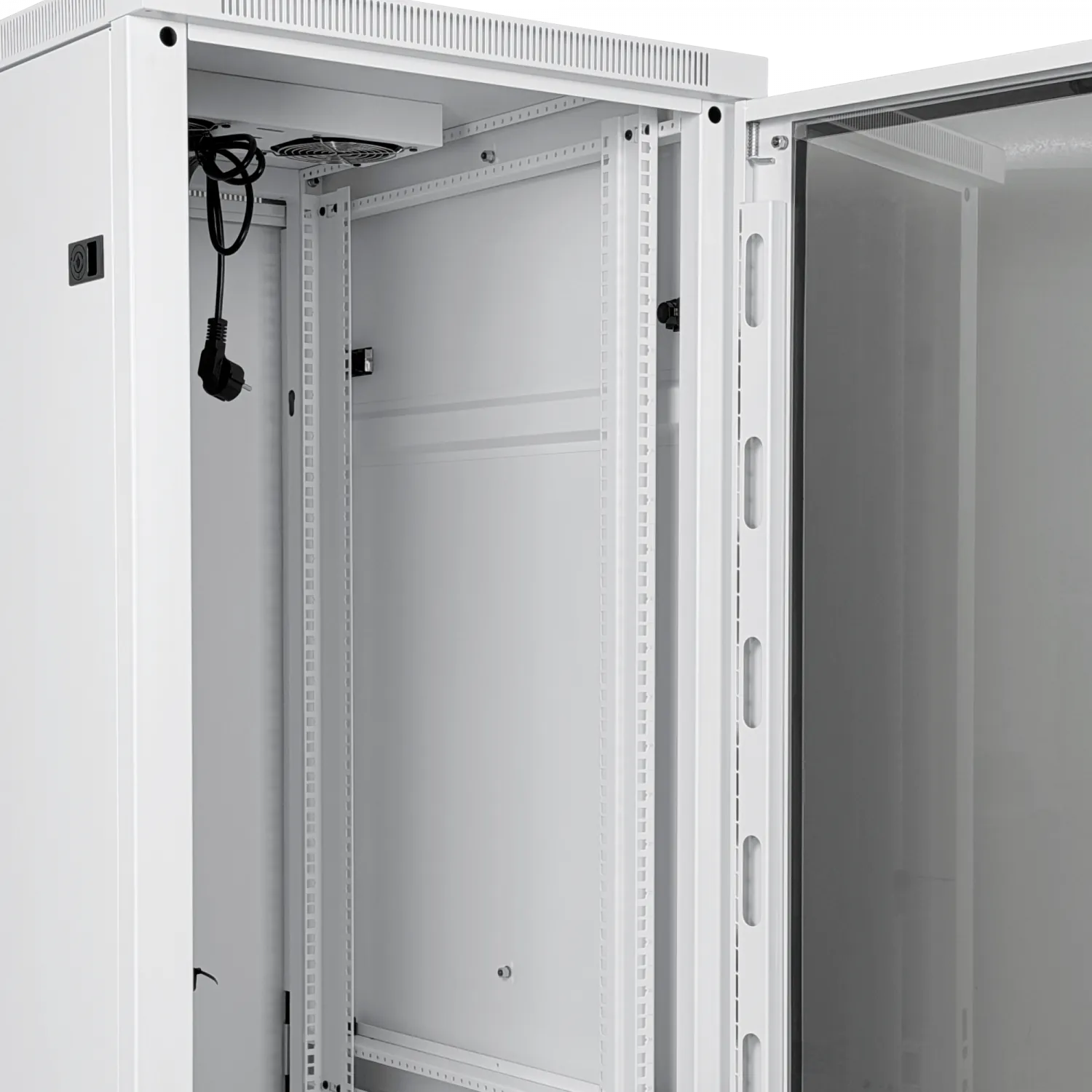 UBIQUITI Vidrio 42U 800mm 80cm Fondo Rack Blanco Ventilador 5