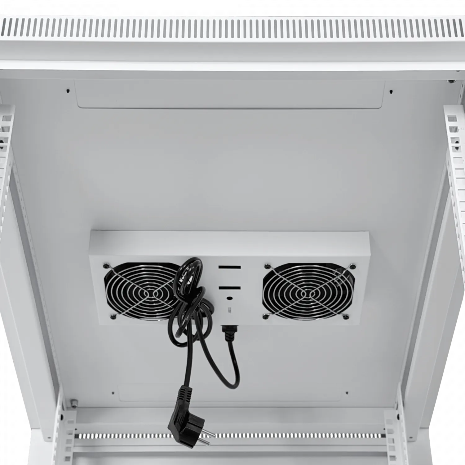 UBIQUITI Vidrio 42U 800mm 80cm Fondo Rack Blanco Ventilador 8