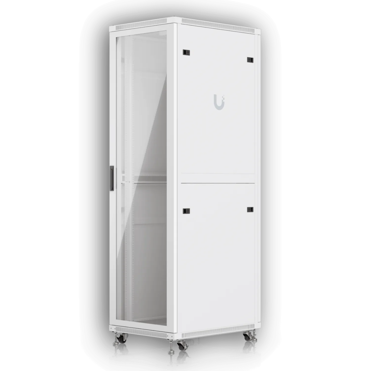 UBIQUITI Vidrio 42U 800mm 80cm Fondo Rack Blanco Ventilador 9
