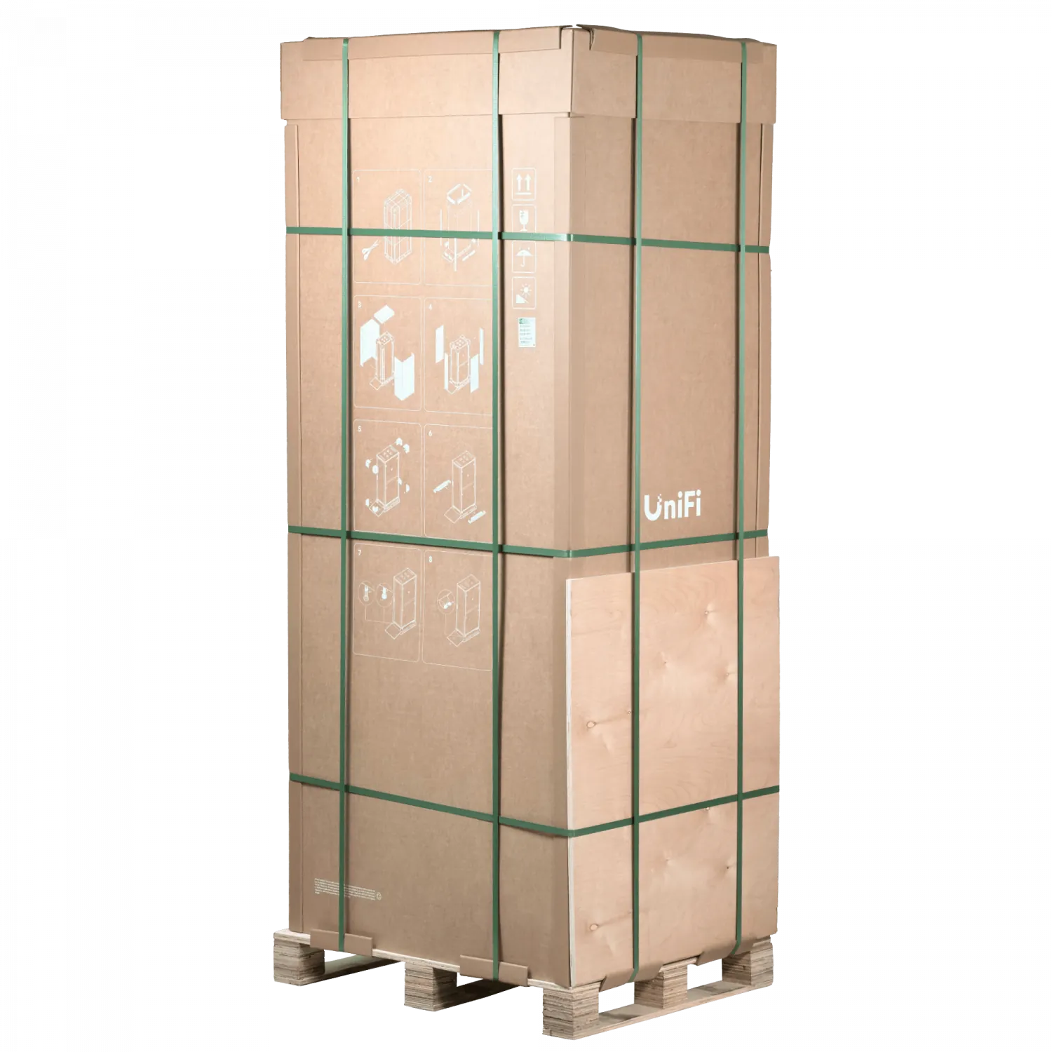 UBIQUITI Microperforada 42U 800mm 80cm Fondo Rack Blanco Ventilador 1