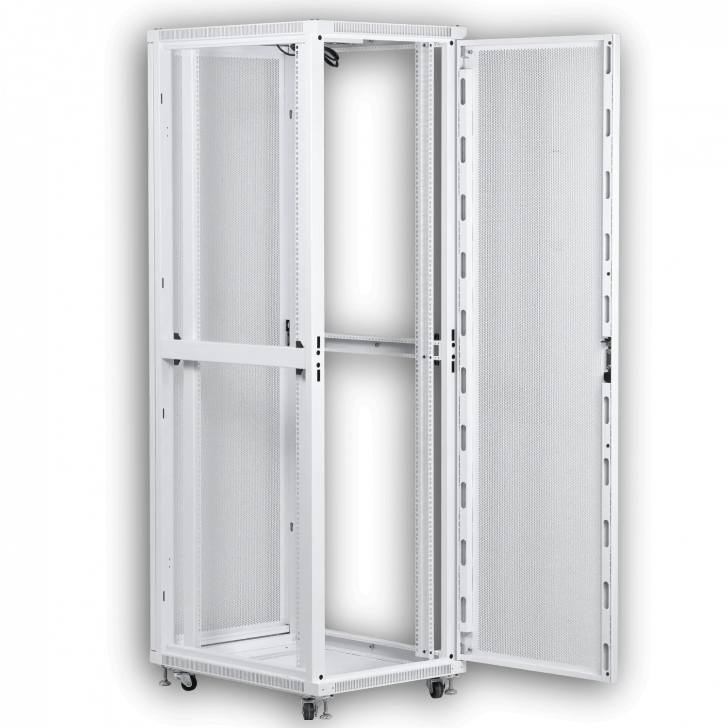 UBIQUITI Microperforada 42U 800mm 80cm Fondo Rack Blanco Ventilador 2