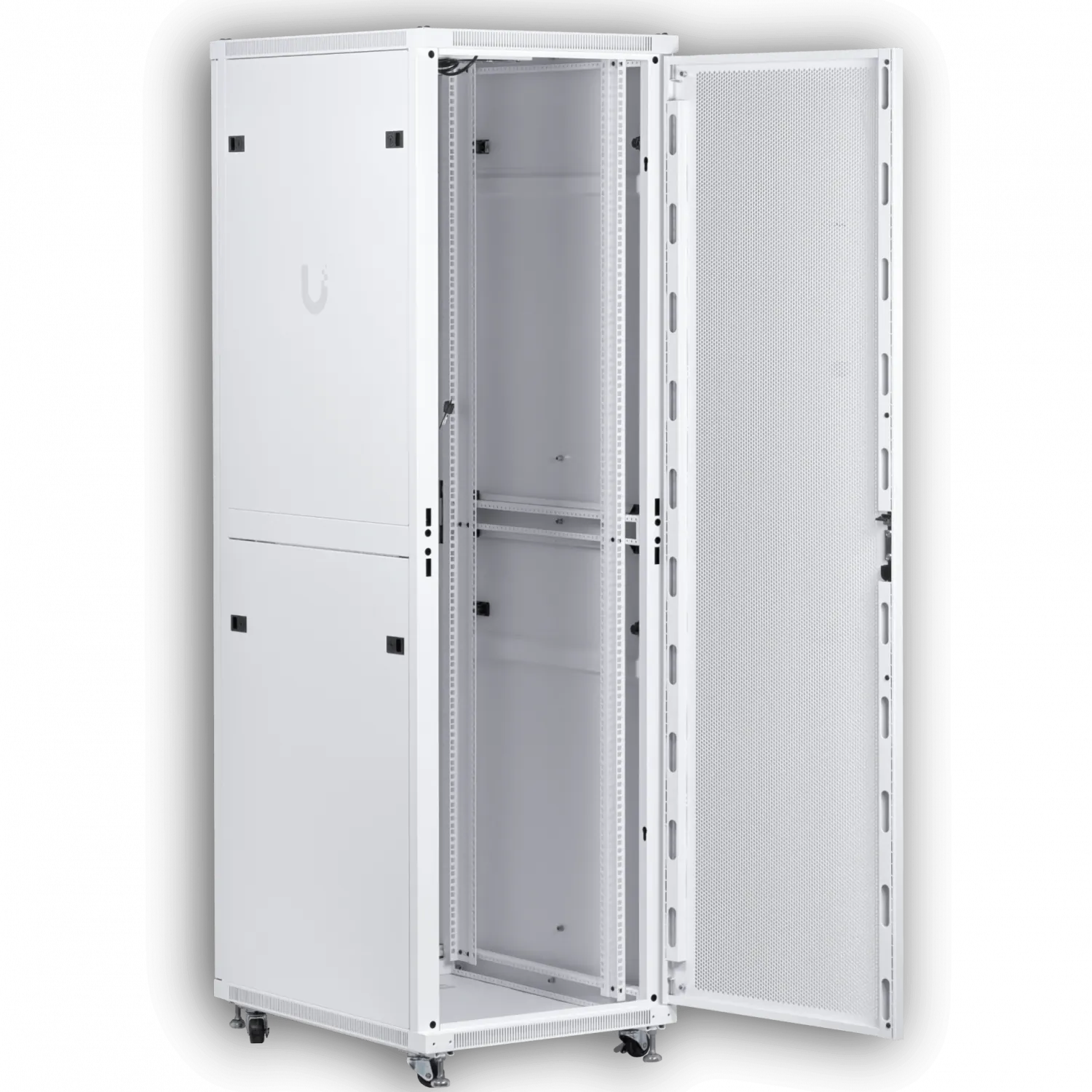 UBIQUITI Microperforada 42U 800mm 80cm Fondo Rack Blanco Ventilador 5