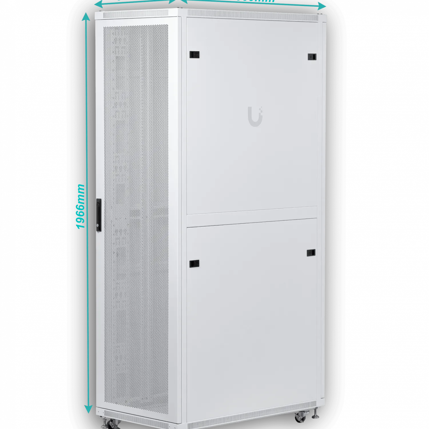 UBIQUITI Microperforada 42U 1000mm 100cm Fondo Rack Blanco Ventilador 2