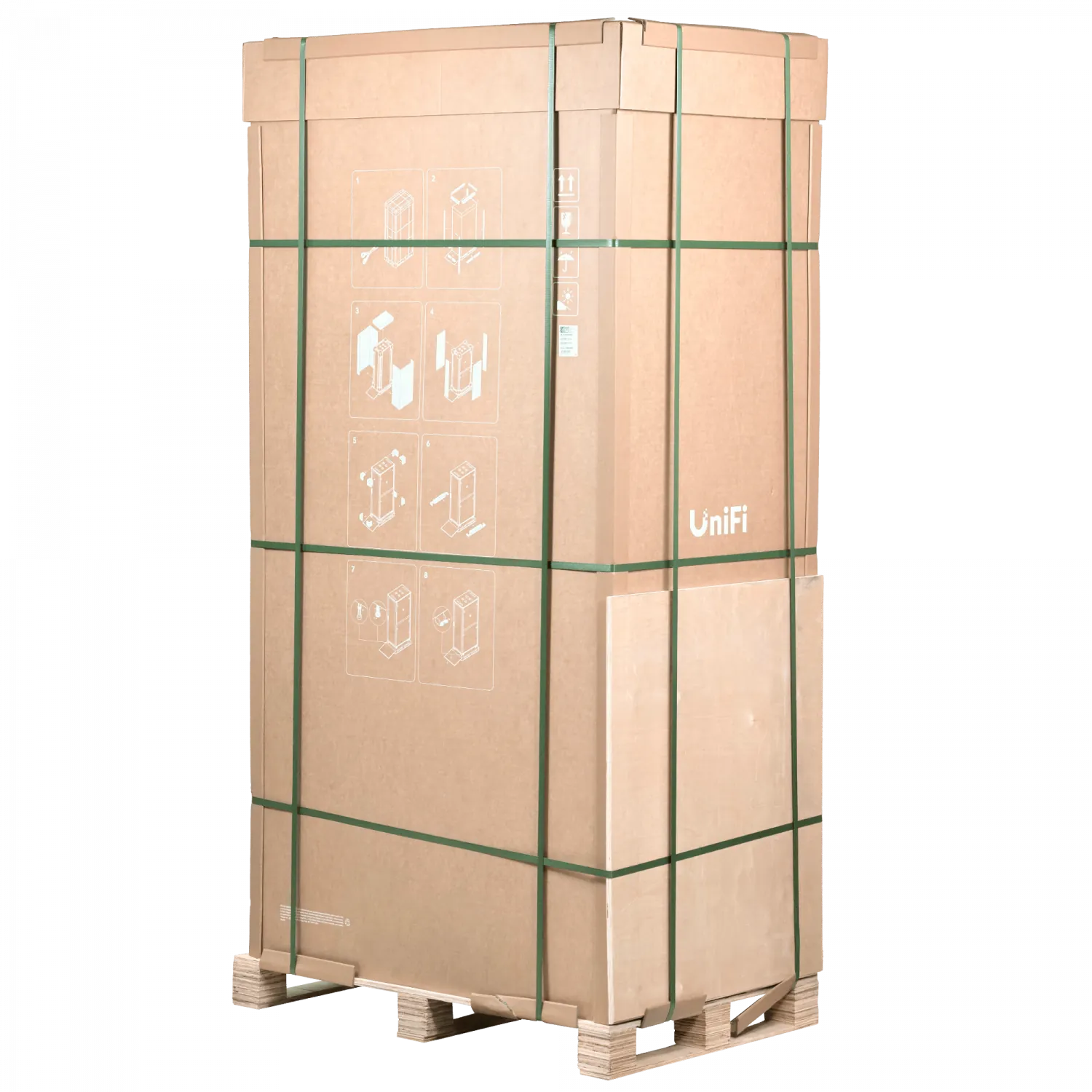 UBIQUITI Microperforada 42U 1000mm 100cm Fondo Rack Blanco Ventilador 4