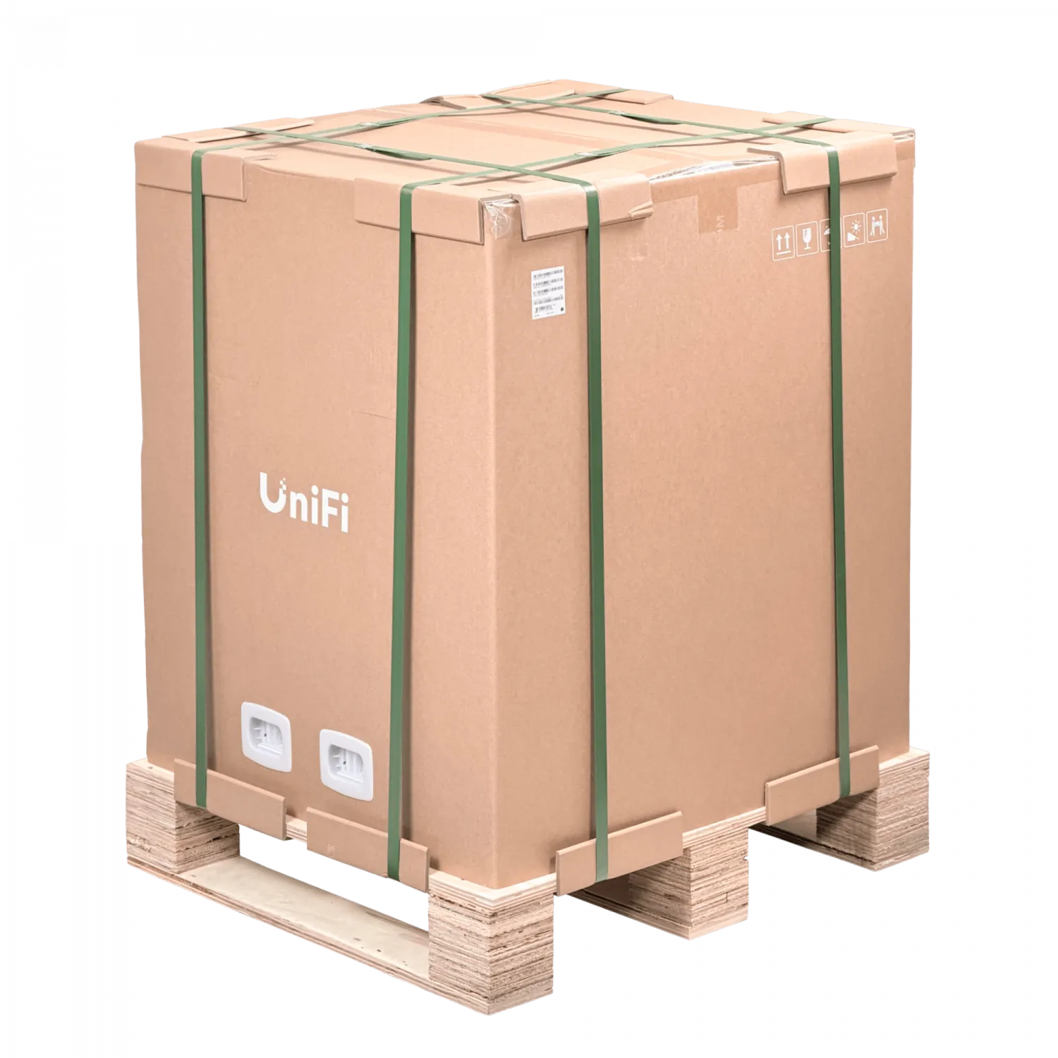 UBIQUITI Blanco 12U 45cm Fondo Puerta Vidrio Gabinete Rack Pared Muro 7
