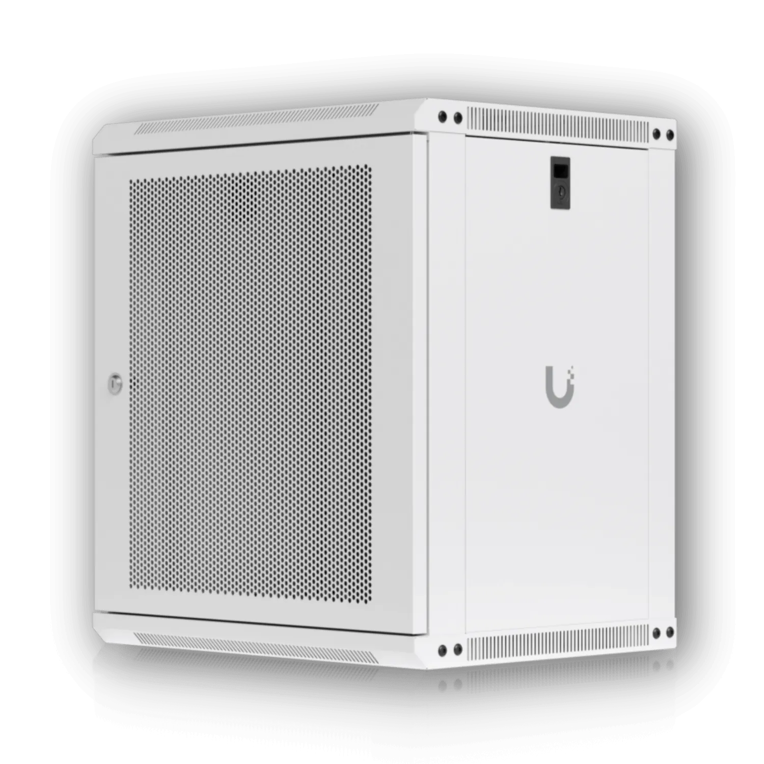 UBIQUITI Blanco 12U 45cm Fondo Microperforada Gabinete Rack Pared Muro 5