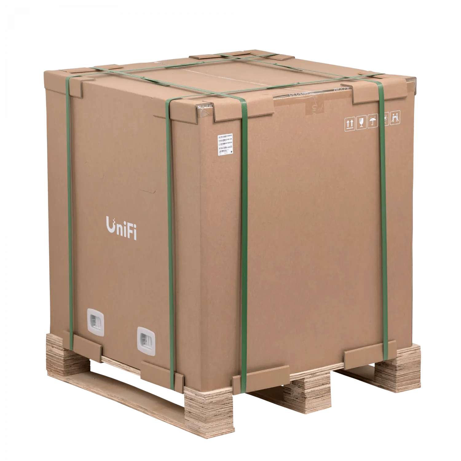 UBIQUITI Blanco 12U 60cm Fondo Puerta Vidrio Gabinete Rack Pared Muro 5
