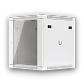 UBIQUITI Blanco 12U 60cm Fondo Puerta Vidrio Gabinete Rack Pared Muro - Miniatura 8