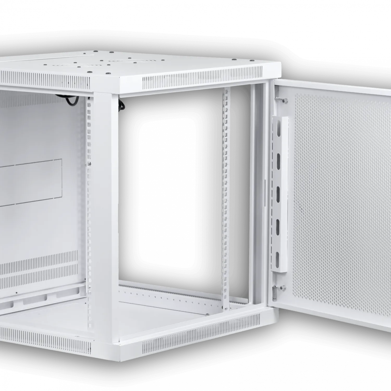 UBIQUITI Blanco 12U 60cm Fondo Microperforada Gabinete Rack Pared Muro 7