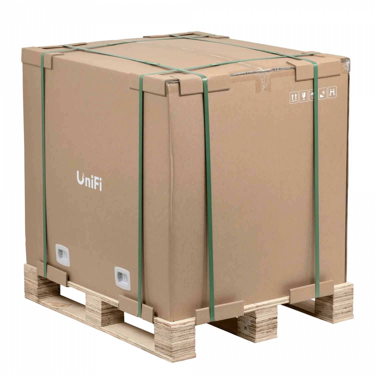 UBIQUITI 12U Microperforada Doble Bisagra 70cm Fondo Rack Muro Blanco 1