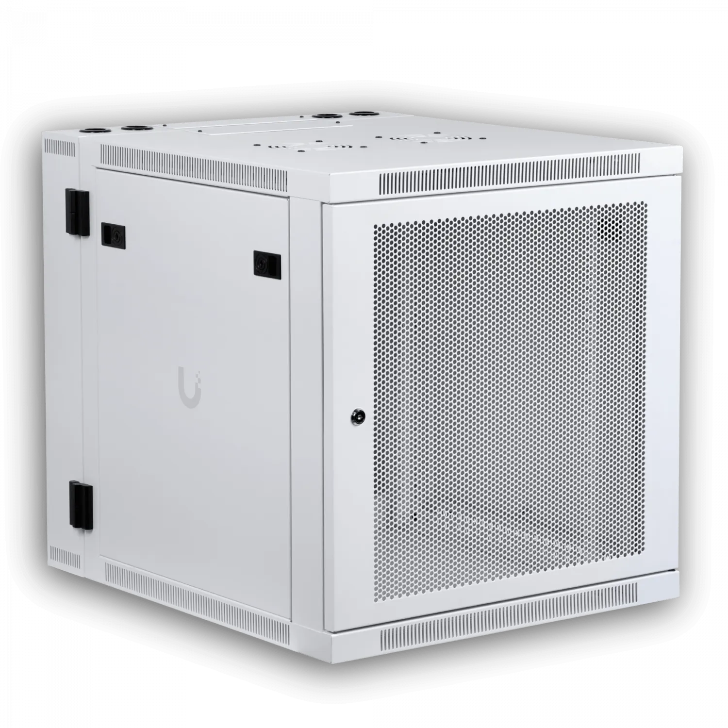UBIQUITI 12U Microperforada Doble Bisagra 70cm Fondo Rack Muro Blanco 3
