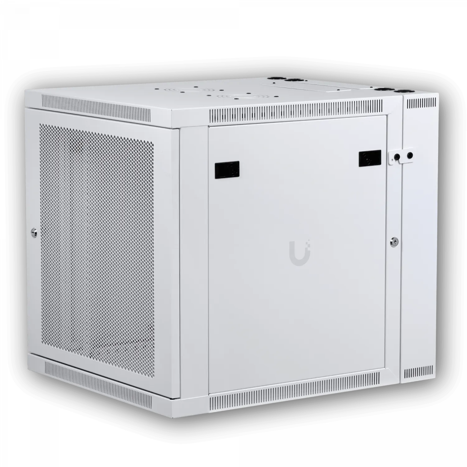 UBIQUITI 12U Microperforada Doble Bisagra 70cm Fondo Rack Muro Blanco 4