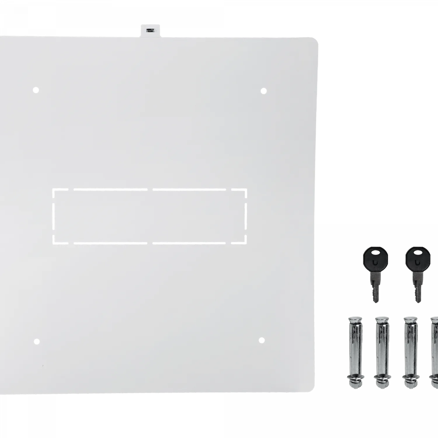 UBIQUITI 12U Microperforada Doble Bisagra 70cm Fondo Rack Muro Blanco 6