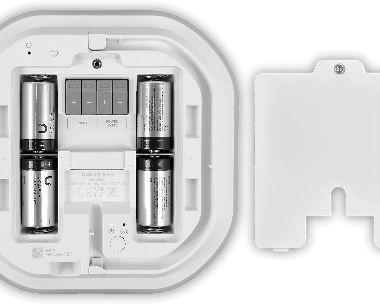 UI 865-869MHz Sirena 110dB Led de Emergencia IP56 12-24Vdc inc-CR123A 4