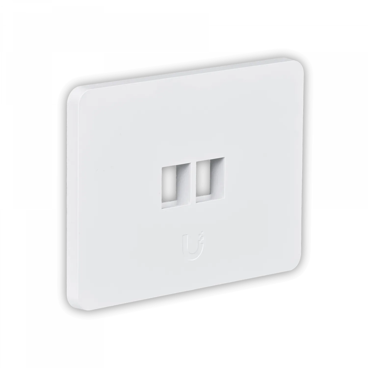 UI 1 unidad Blanco 2-Keystone Horizontal Faceplate Pintable 118x88mm 4