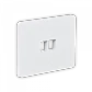 UI 1 unidad Blanco 2-Keystone Horizontal Faceplate Pintable 118x88mm - Miniatura 4