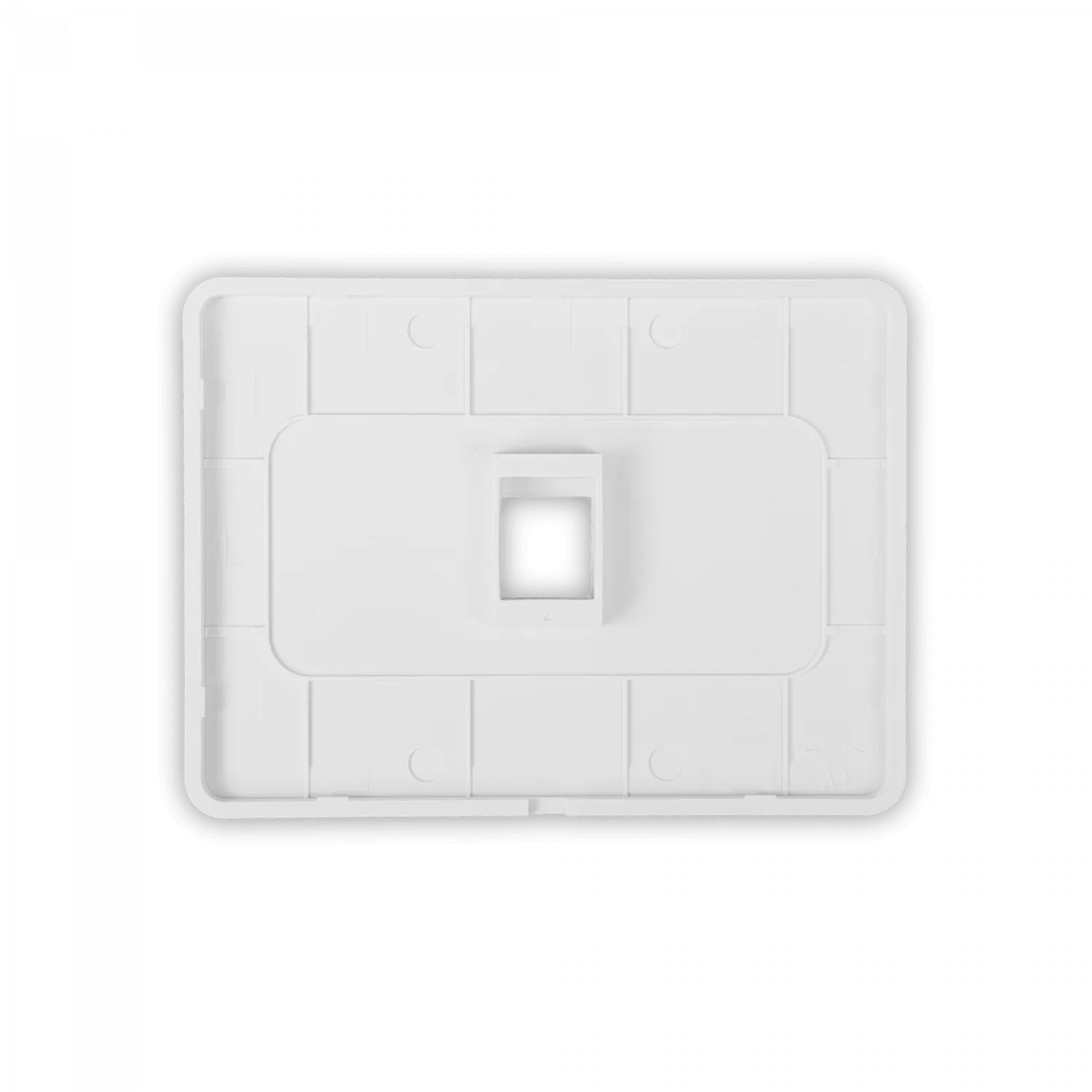 UI 1 unidad Blanco 1-Keystone Horizontal Faceplate Pintable 118x88mm 3