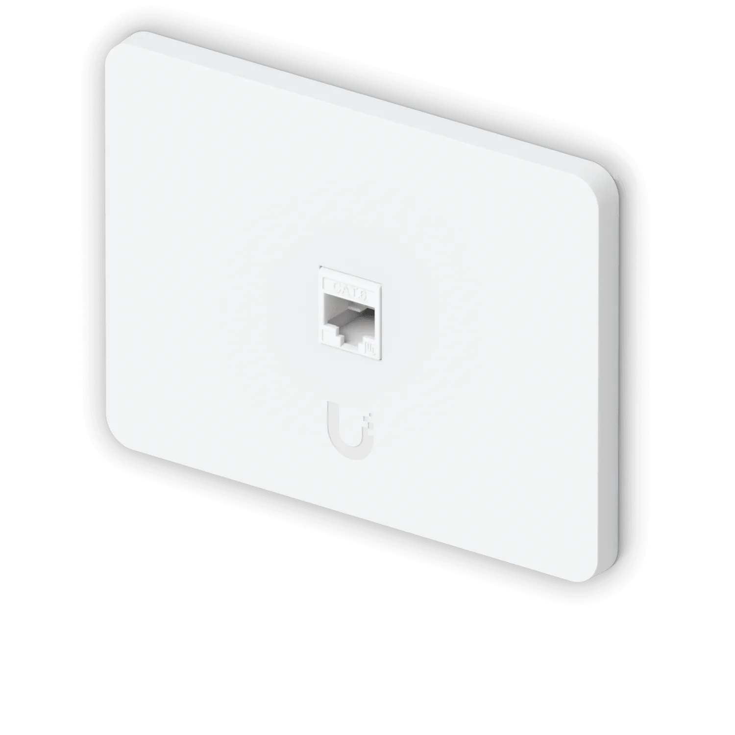 UI 1 unidad Blanco 1-Keystone Horizontal Faceplate Pintable 118x88mm 4