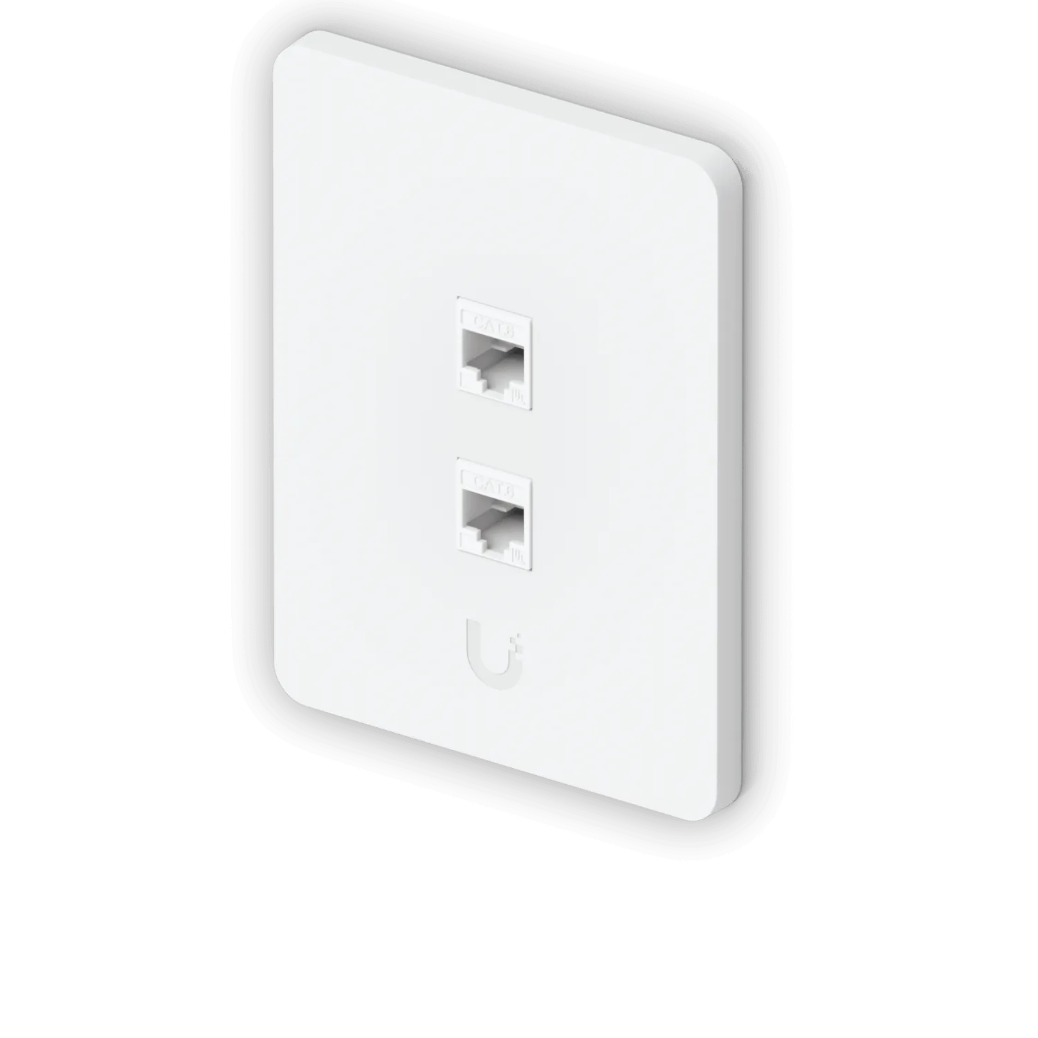 UI 1 unidad Blanco 2-Keystone Vertical Faceplate Pintable 118x88mm 1