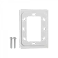 UI 1 unidad Blanco 2-Keystone Vertical Faceplate Pintable 118x88mm - Miniatura 5