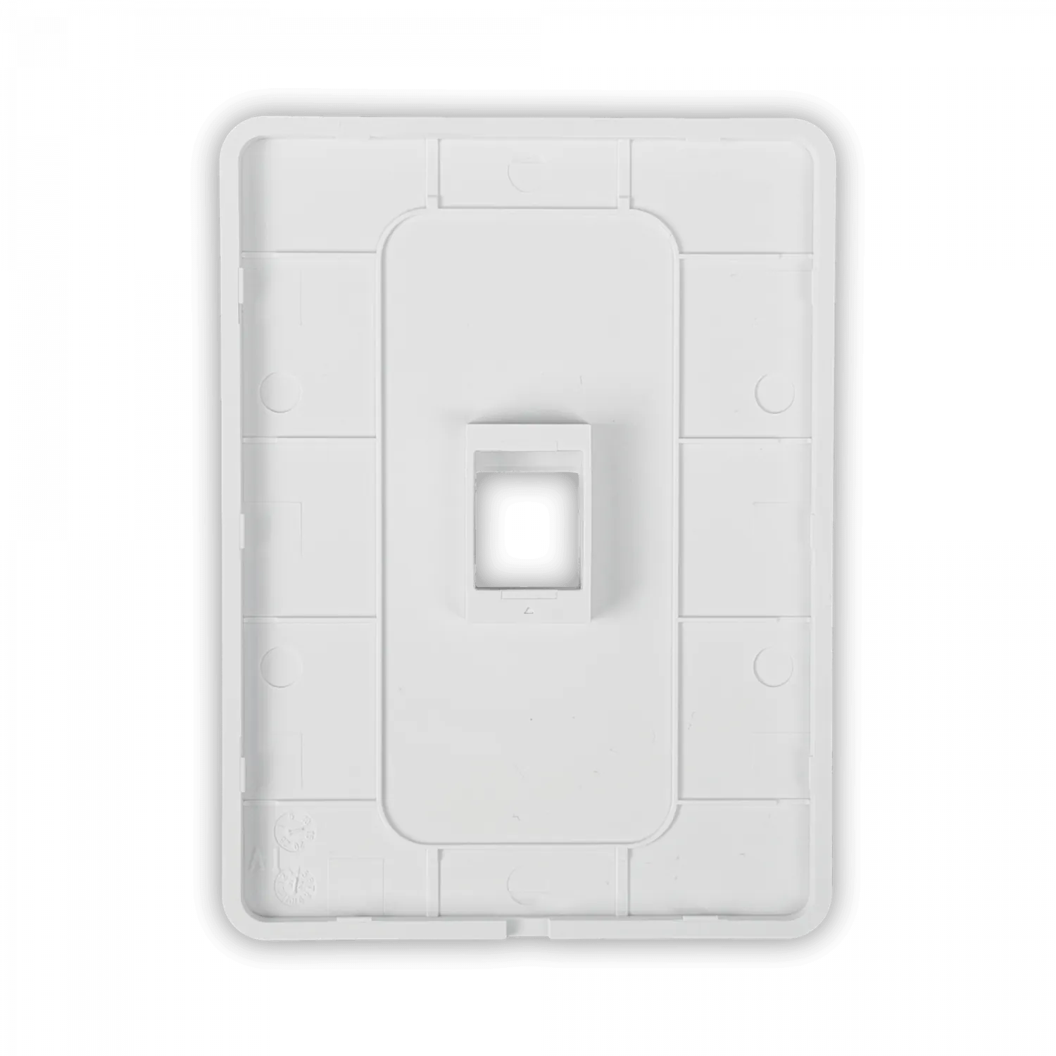 UI 1 unidad Blanco 1-Keystone Vertical Faceplate Pintable 118x88mm 1