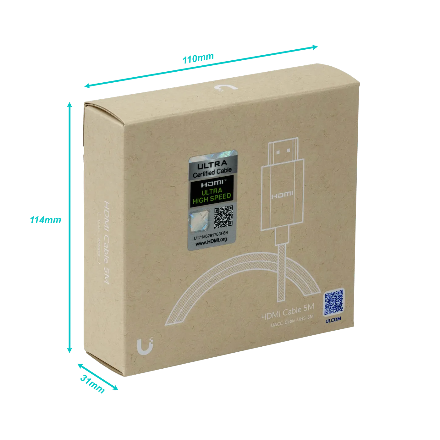 UBIQUITI 5mt HDMI-M HDMI-M Cable Negro v2.1b 500cm Diametro 2,8mm 3