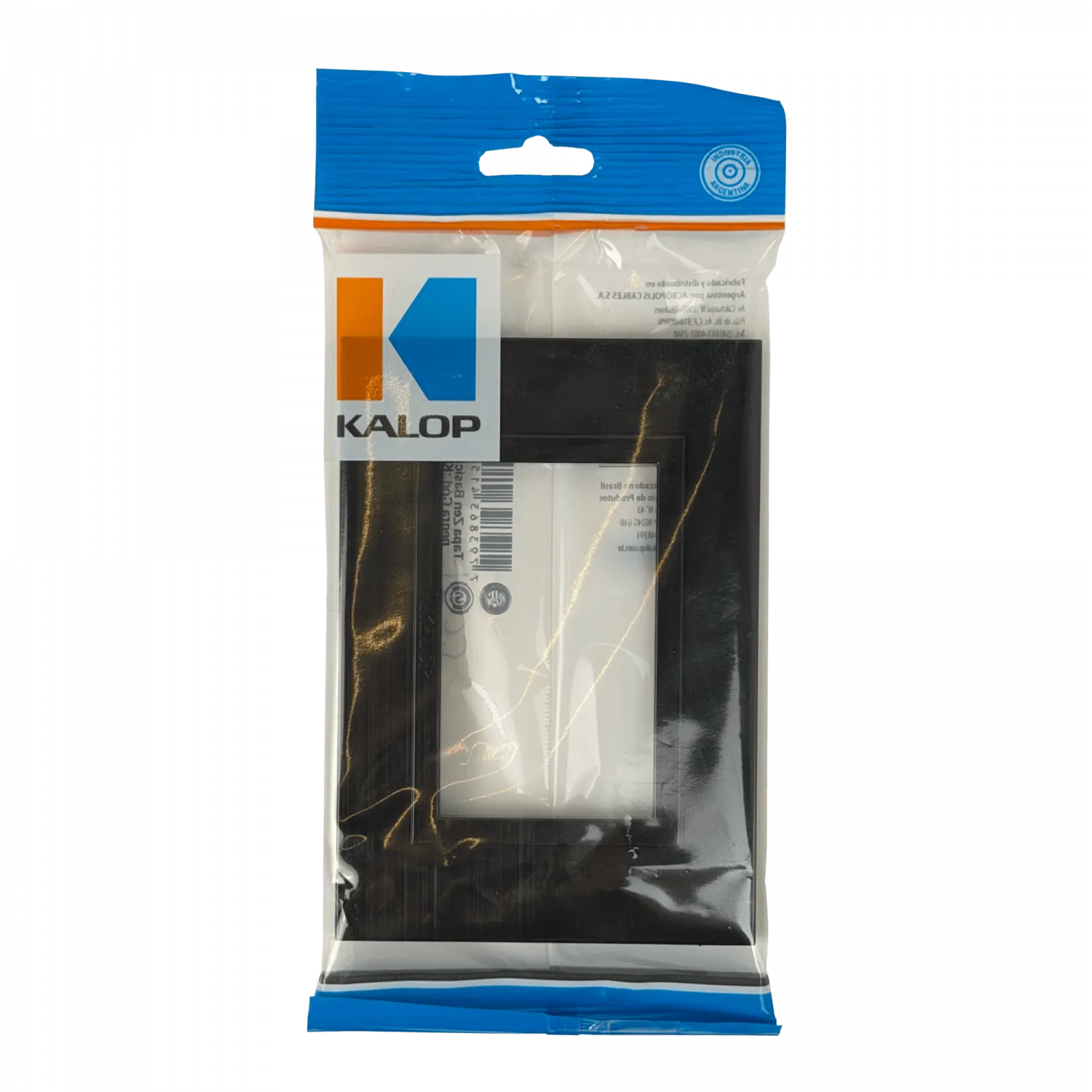 KALOP Placa Negro Zen 3 Puestos Basica Tapa 3 Modulo 128x89mm KS41511 1