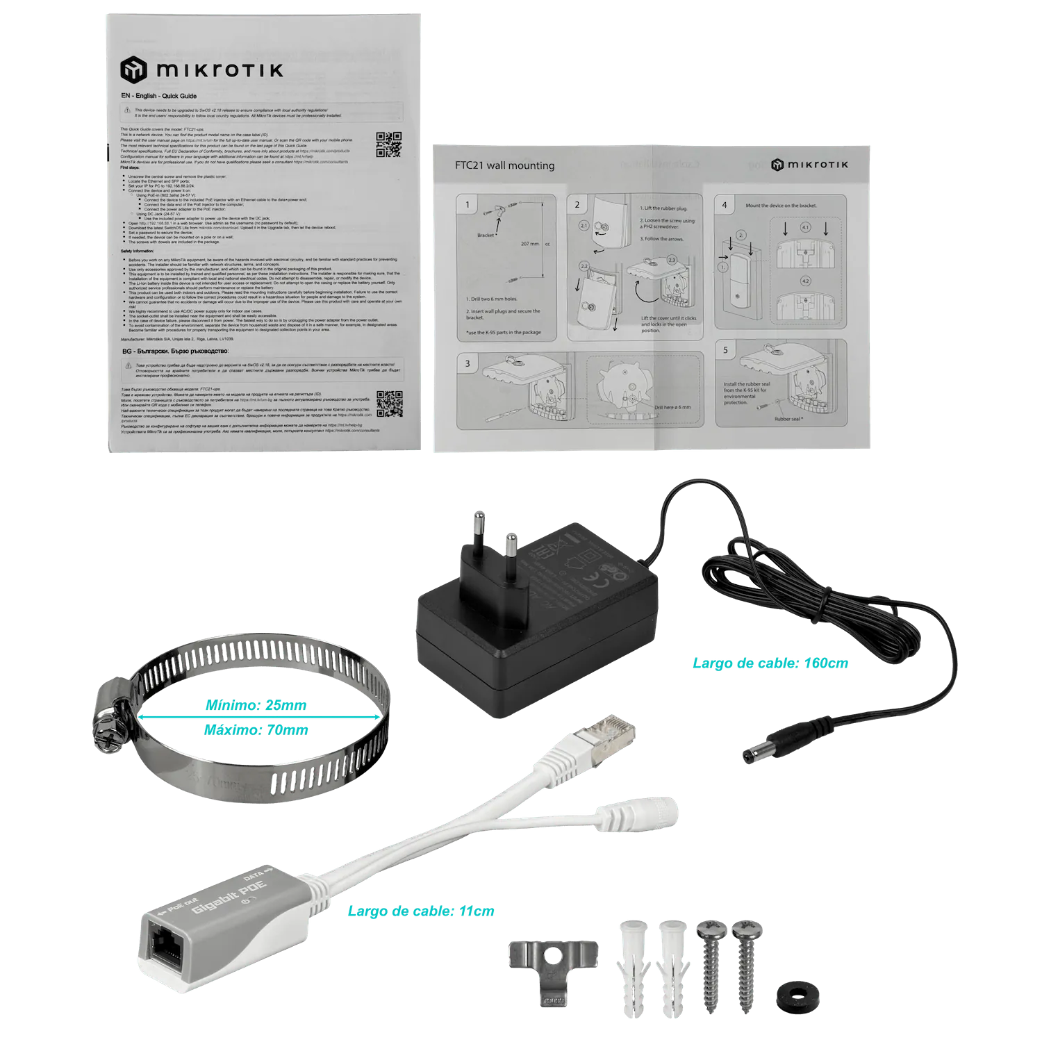 MIKROTIK UPS 2-1000 PoE-in/out SFP-2,5G Converter IP67 9
