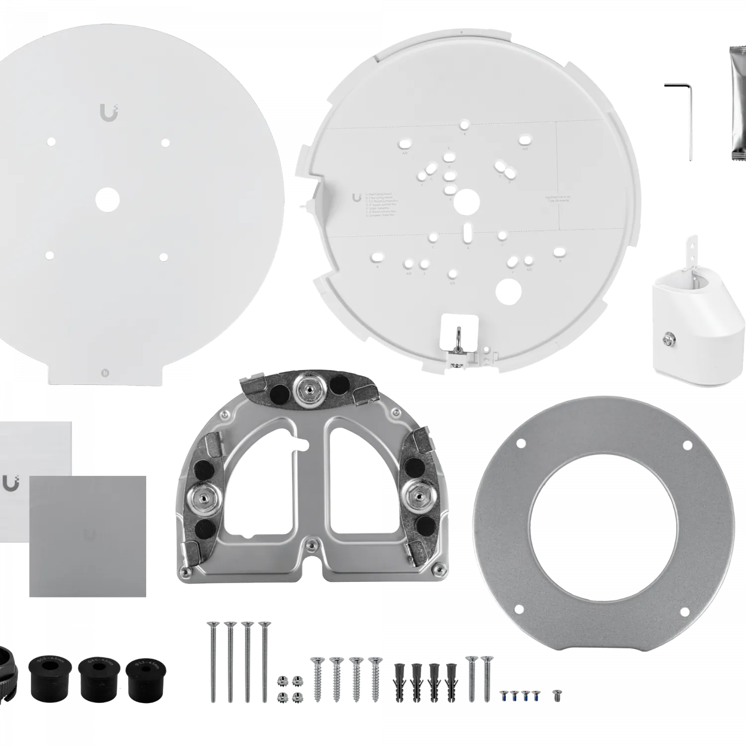 UI Blanco 360º 4x8MP 2,33x IR20m 1-1000 IK10 IP66 CamaraIP PoE++ M.2 5