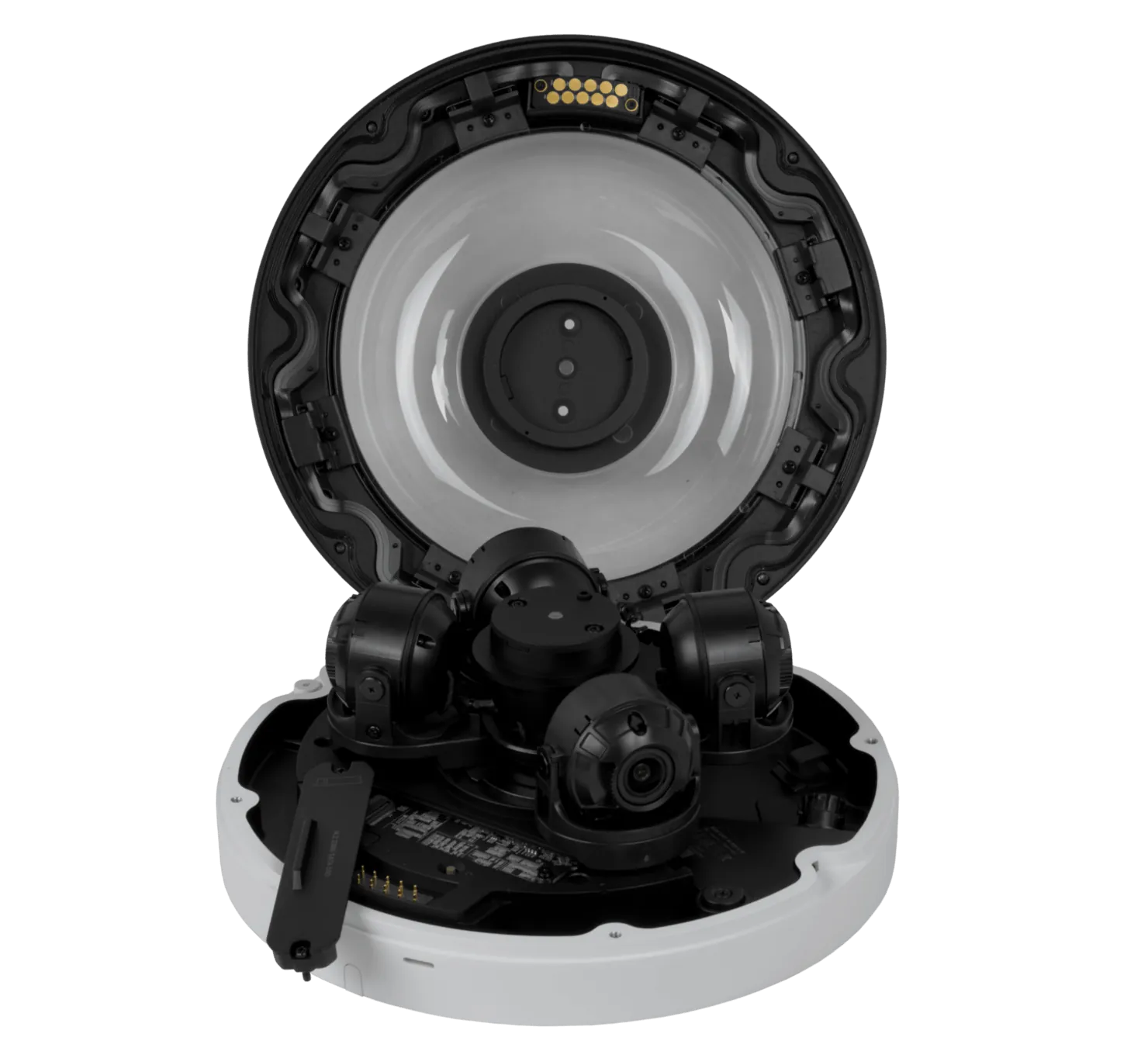 UI Blanco 360º 4x8MP 2,33x IR20m 1-1000 IK10 IP66 CamaraIP PoE++ M.2 8