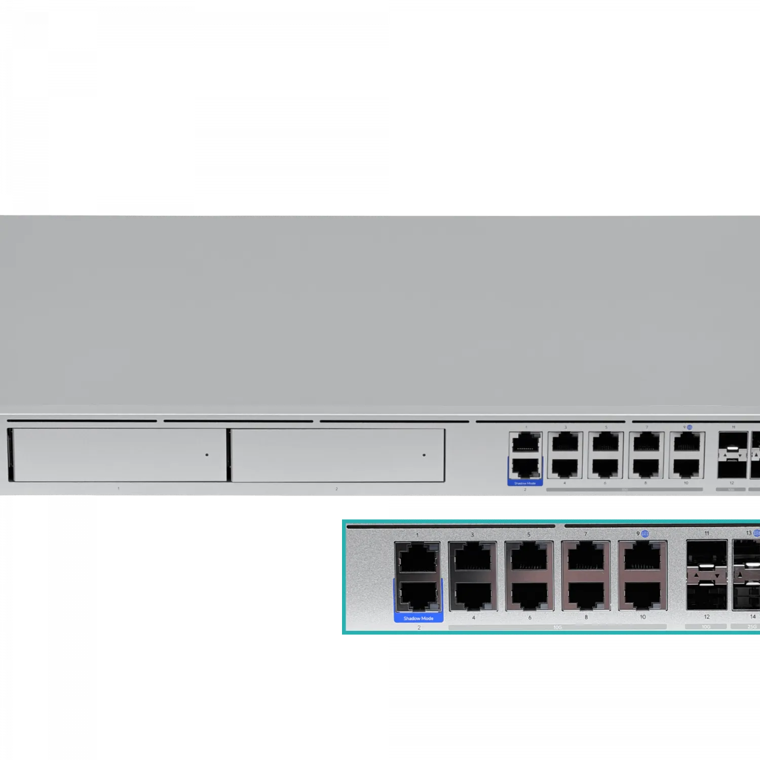 UI 8-10G 2-SFP+ 2-SFP28 2-3,5-HDD USP UniFi Cloud Gateway NVR 2-1000 1